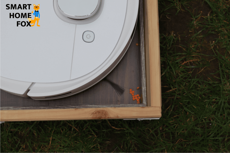 Ecovacs Deebot T9 Saugroboter reinigt in einer Ecke